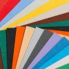Close up multi color paper arrangement  texture background